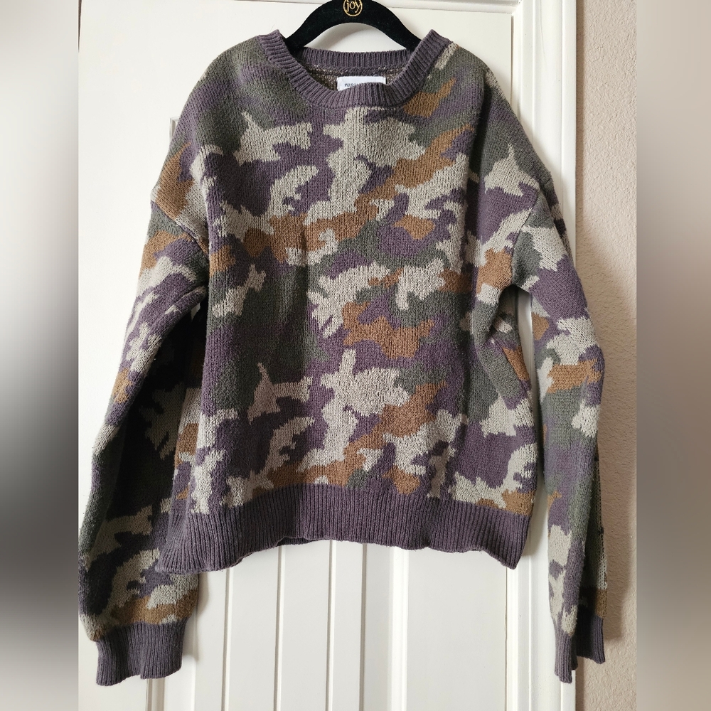 Girls Camouflage Sweater